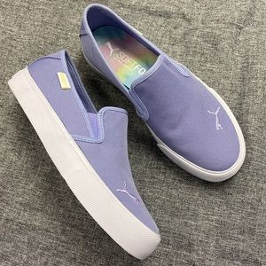 NEW Puma Slip-on Sneakers comfort foam insole womens 6 lavender purple shoes